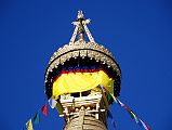 Kathmandu Swayambhunath 17 Swayambhunath Spire Close Up At Top Of Steps